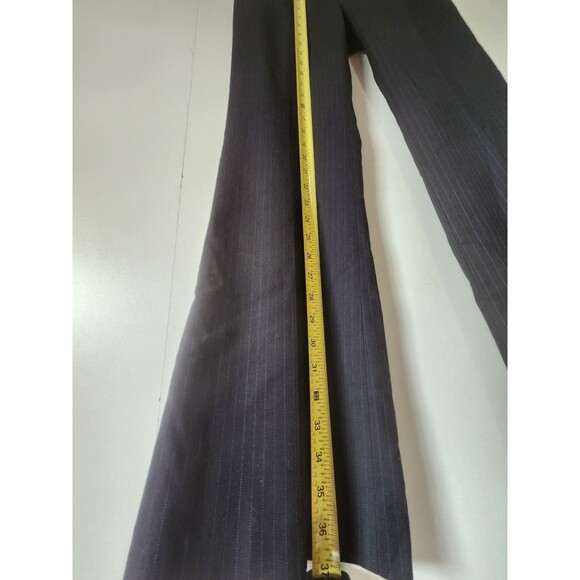 Banana Republic Martin Fit Womens Black Pin Stripe Dress Pants Size 2P Straight - Picture 11 of 14
